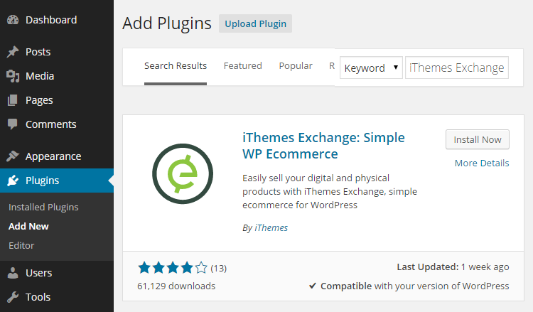 iThemes Exchange tienda online