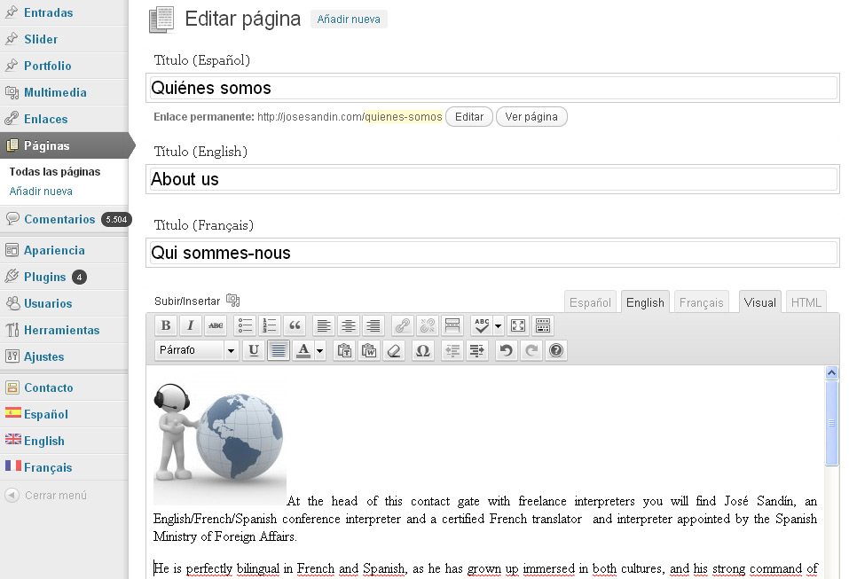 pagina-varios-idiomas-qtranslate-blog-de-hostalia-hosting